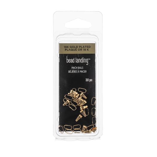 12 Packs: 30 ct. (360 total) 6mm Pinch Bails by Bead Landing™